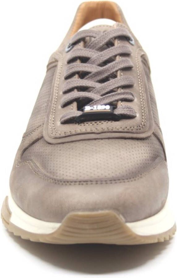 Berkelmans Oyama Grey Nubuck 231140245 Grijze sneakers wijdte G½