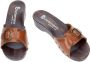 Berkemann -Dames cognac caramel slippers & muiltjes - Thumbnail 4