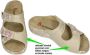 Berkemann -Dames off-white ecru parel slippers & muiltjes - Thumbnail 4
