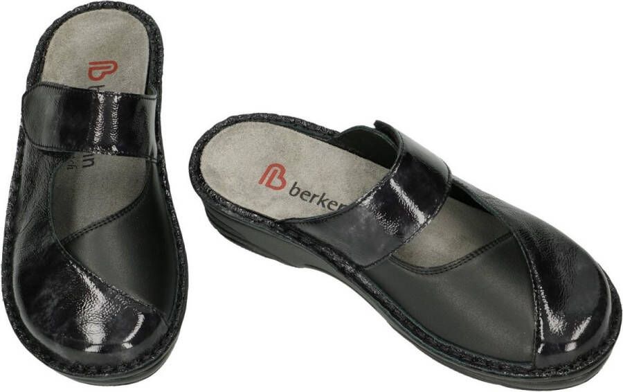 Berkemann -Dames zwart pantoffels