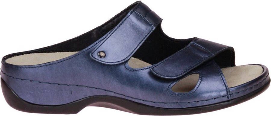 Berkemann Janna Blauw Metallic Slipper
