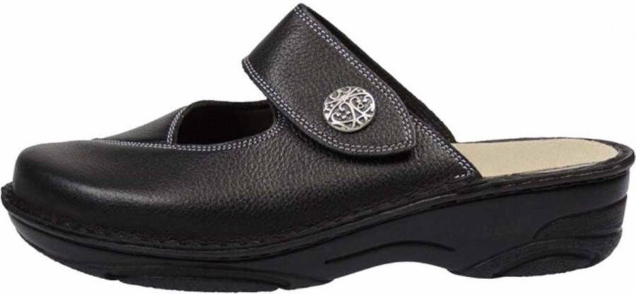 Berkemann damesmodel Heliane slipper 03457-982 Zwart Sportnappa stretch (G-I) 1 2 en - Foto 4