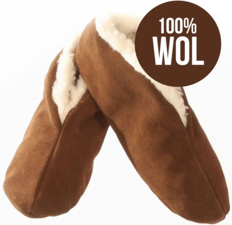 Bernardino Spaanse Slof Wol gevoerd (916) Mocca
