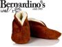 Bernardino Spaanse Sloffen Unisex cognac 100% Wol - Thumbnail 8