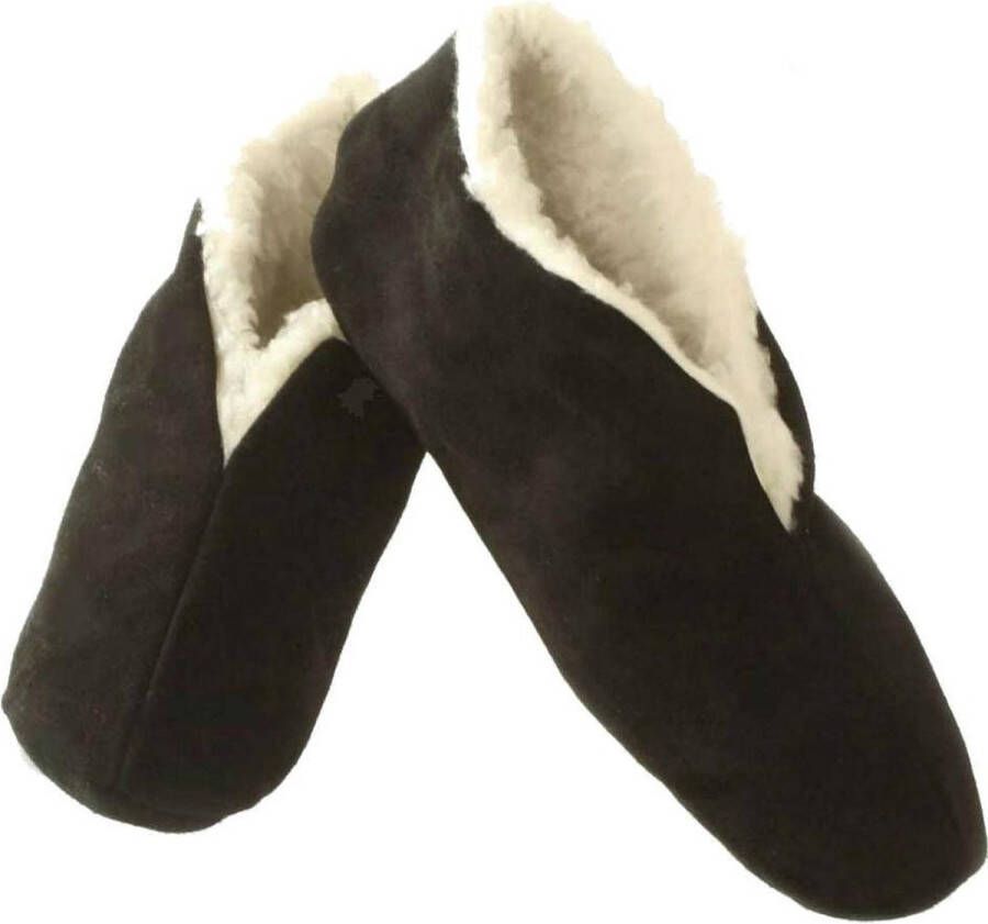 Bernardino Spaanse Sloffen Unisex zwart 100% wol