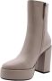 BiBi Lou 521p10vk Enkellaarsjes Enkelboots met rits Dames Taupe - Thumbnail 7