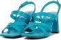 Bibi Lou Elegante Hoge Hak Sandalen Blauw Dames - Thumbnail 4