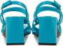 Bibi Lou Elegante Hoge Hak Sandalen Blauw Dames - Thumbnail 6