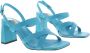 Bibi Lou Blauwe Sandaal met Vierkante Neus en Bandjes Blue Dames - Thumbnail 6