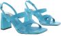 Bibi Lou Elegante Hoge Hak Sandalen Blauw Dames - Thumbnail 7