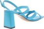 Bibi Lou Blauwe Sandaal met Vierkante Neus en Bandjes Blue Dames - Thumbnail 7