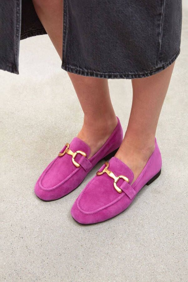 BiBi Lou Instappers Dames Instapschoenen Damesschoenen Suède 571z30 Paars