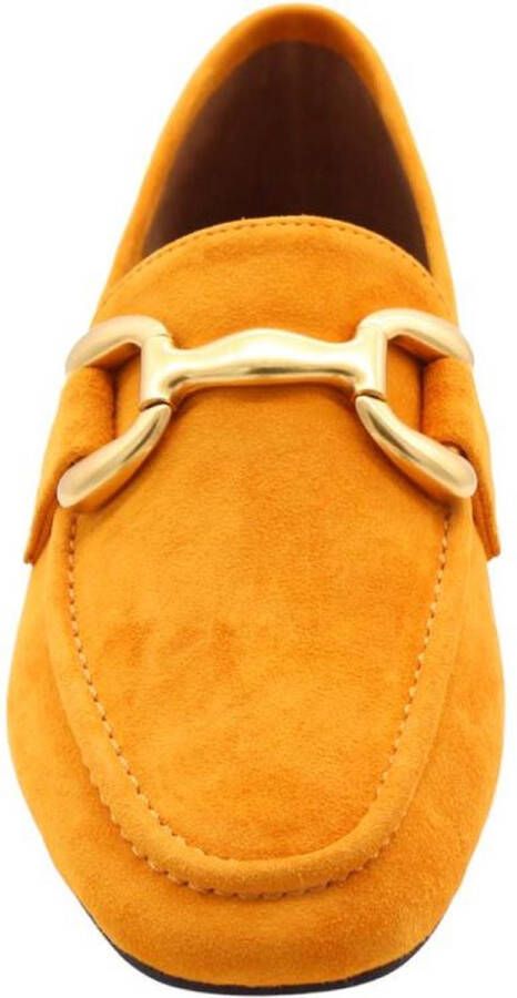 Bibi Lou Fluwelen Loafers Orange Dames - Foto 4