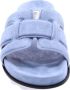 BiBi Lou Slippers Dames Sandalen Instappers Damesschoenen Leer Blokhak 760Z10VK Blauw - Thumbnail 9