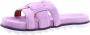 BiBi Lou Slippers Dames Sandalen Instappers Damesschoenen Leer Blokhak 760Z10VK Paars - Thumbnail 15