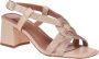 Bibi Lou Roségouden Hoge Hak Sandalen Beige Dames - Thumbnail 10