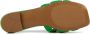 BiBi Lou Slippers Dames Sandalen Instappers Damesschoenen Leer Blokhak 760Z10VK Groen - Thumbnail 6