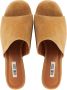 BiBi Lou Slippers Dames Sandalen Instappers Damesschoenen Suède Blokhak 620P30VK Cognac - Thumbnail 6