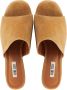 BiBi Lou Slippers Dames Sandalen Instappers Damesschoenen Suède Blokhak 620P30VK Cognac - Thumbnail 6