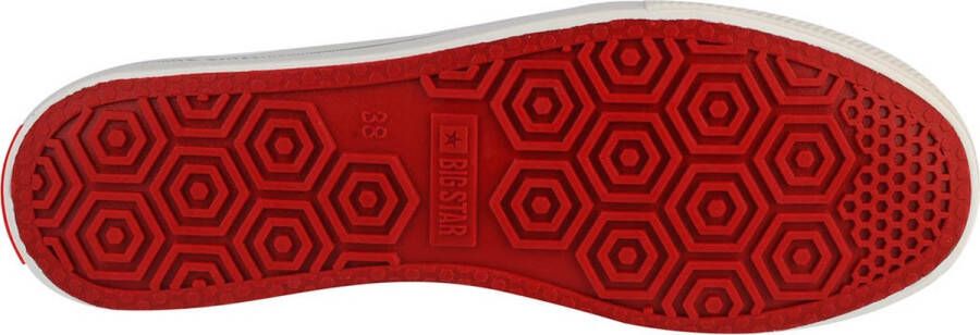 Big Star Shoes JJ274127 Vrouwen Wit Sneakers