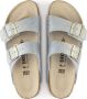 Birkenstock Arizona Dames Slippers Shiny Python Dusty Blue Narrow fit | Blauw | Microvezel - Thumbnail 13