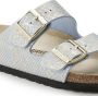 Birkenstock Arizona Dames Slippers Shiny Python Dusty Blue Narrow fit | Blauw | Microvezel - Thumbnail 14
