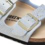 Birkenstock Arizona Dames Slippers Shiny Python Dusty Blue Narrow fit | Blauw | Microvezel - Thumbnail 10