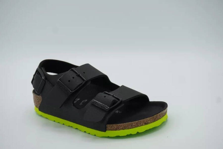 Birkenstock 1022157 Milano Zwart groene zool normaal Kleur Zwart)