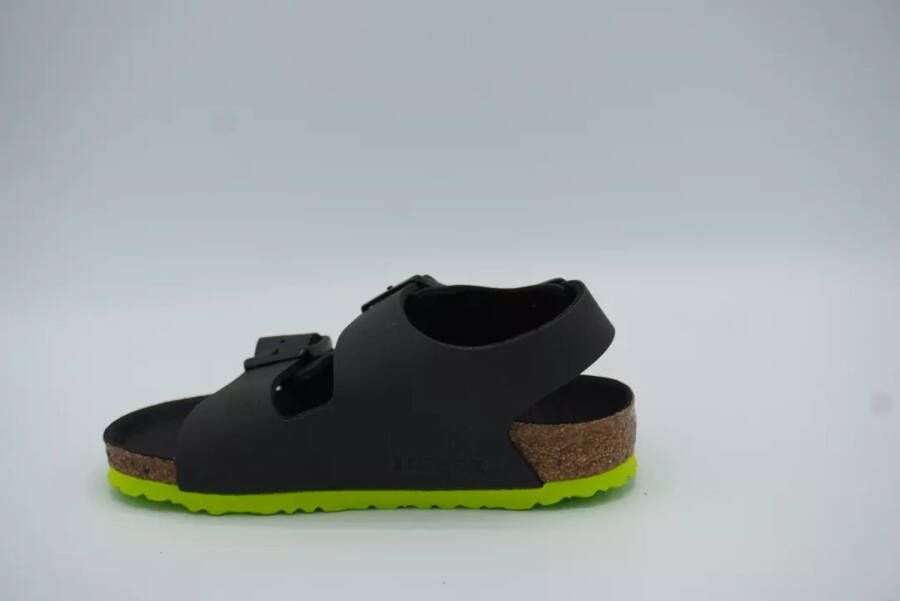 Birkenstock 1022157 Milano Zwart groene zool normaal Kleur Zwart)