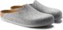 Birkenstock Amsterdam Light Gray narrow VEG Felt Wooly Home Unisex Pantoffels Lichtgrijs - Thumbnail 10