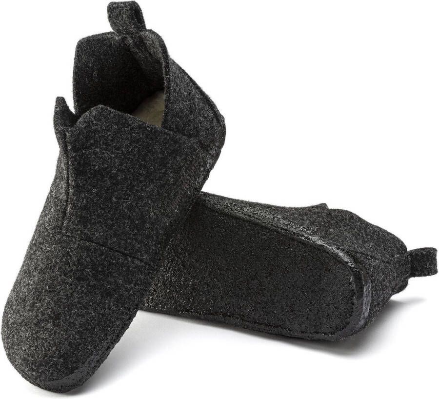 Birkenstock Andermatt Pantoffels Anthracite Regular fit | Zwart | Wolvilt - Foto 3