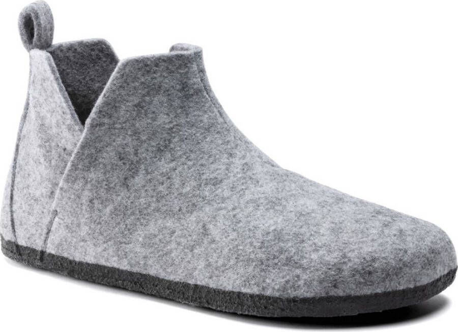 Birkenstock Andermatt Shearling WZ Narrow Dames Sloffen Light Gray