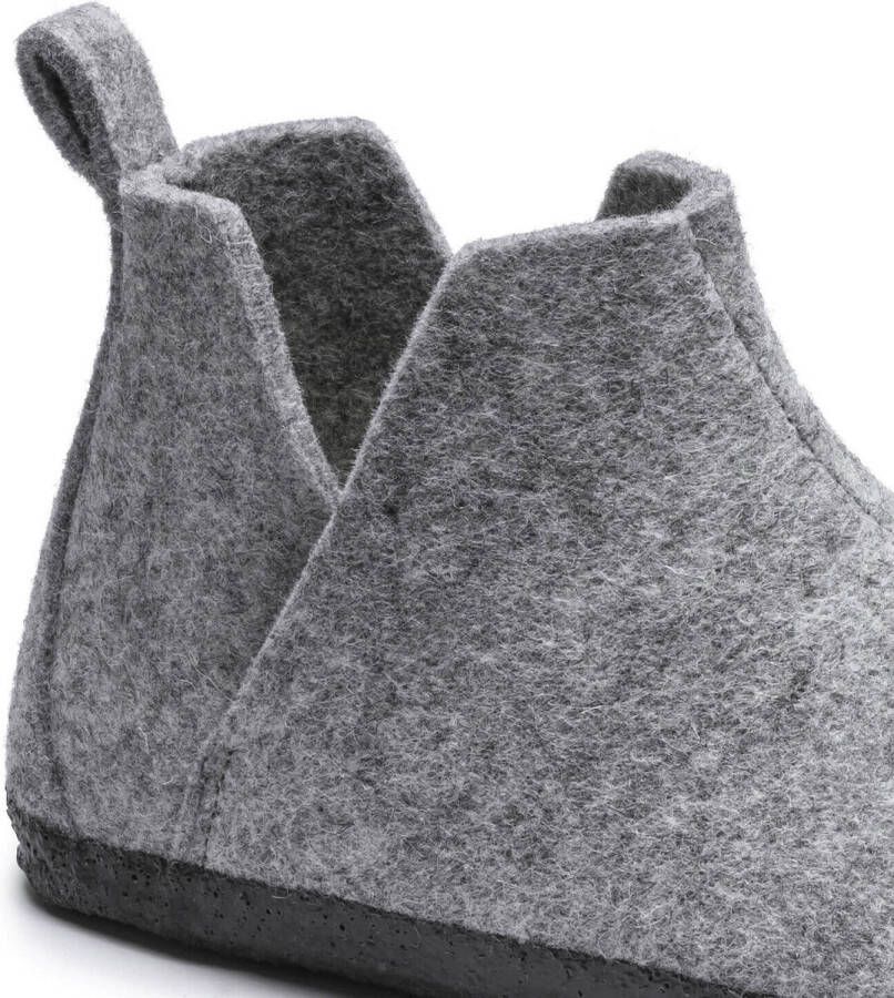 Birkenstock Andermatt Shearling WZ Narrow Dames Sloffen Light Gray