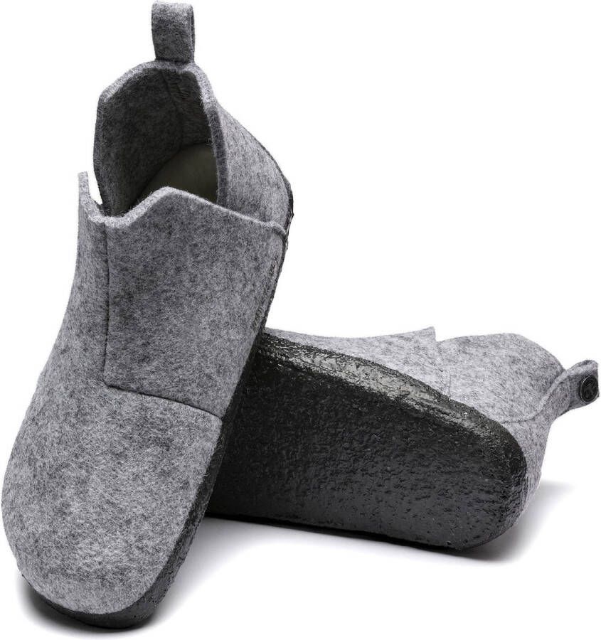 Birkenstock Andermatt Pantoffels Light Grey Narrow fit | Grijs | Wolvilt - Foto 8