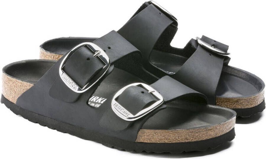 Birkenstock Arizona Big Buckle dames slipper Zwart