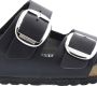 Birkenstock Big Buckle zwart vetleer regular sandalen dames (1011074) - Thumbnail 9