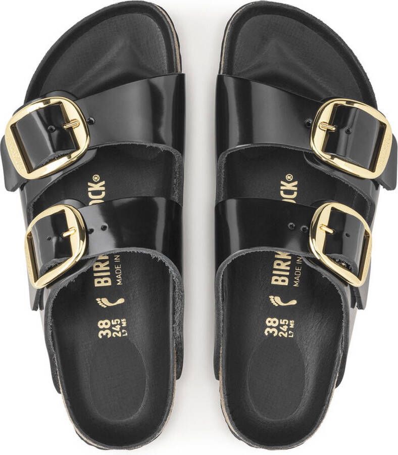 Birkenstock Arizona Big Buckle Regular Fit Slippers Zwart Unisex