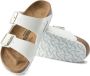 Birkenstock Arizona Grote Gesp Patent Witte Slippers Birko Flor Patent Streetwear - Thumbnail 10