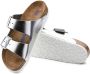 Birkenstock Arizona Slippers Metallic Silver Narrow fit | Zilver | Leer - Thumbnail 8