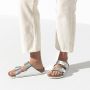 Birkenstock Arizona Slippers Metallic Silver Narrow fit | Zilver | Leer - Thumbnail 10