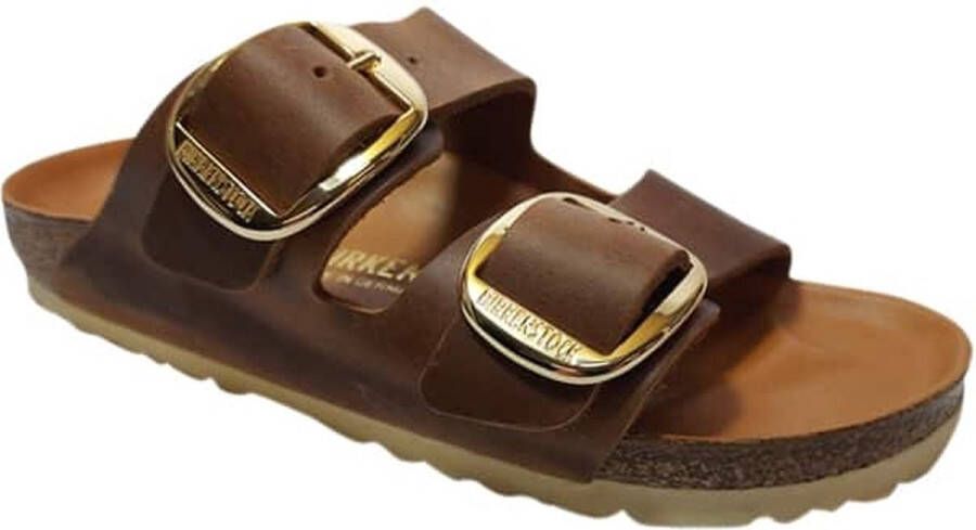 Birkenstock Arizona Dames Slippers Cognac