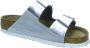 Birkenstock Arizona Dames Slippers Metallic Silver Regular fit | Zilver | Leer - Thumbnail 12