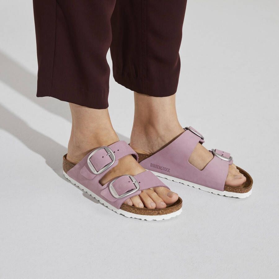 Birkenstock Arizona Dames Slippers Orchid Narrow-fit Roze Nubuck