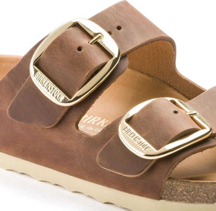 Birkenstock ssandalen Arizona Big Buckle Natural Leather Oiled Etroit Bruin - Foto 8