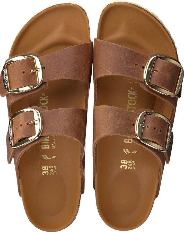 Birkenstock ssandalen Arizona Big Buckle Natural Leather Oiled Etroit Bruin - Foto 9