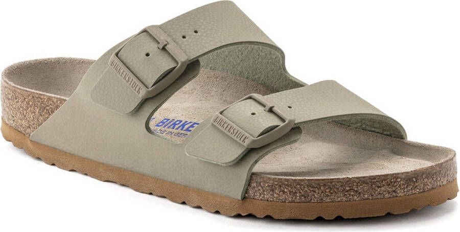 Birkenstock Arizona- Desert Soil Faded Khaki SFB Narrow