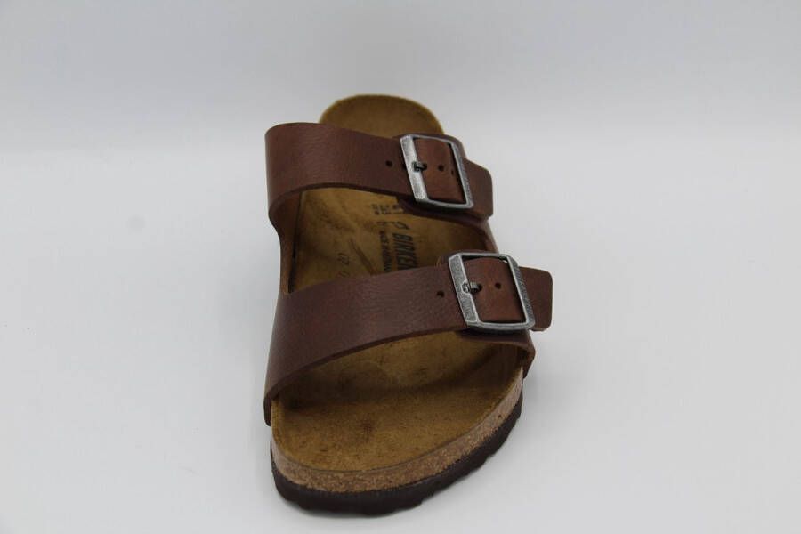 Birkenstock Arizona Heren Slippers Vintage Wood Roast Regular-fit Bruin Leer