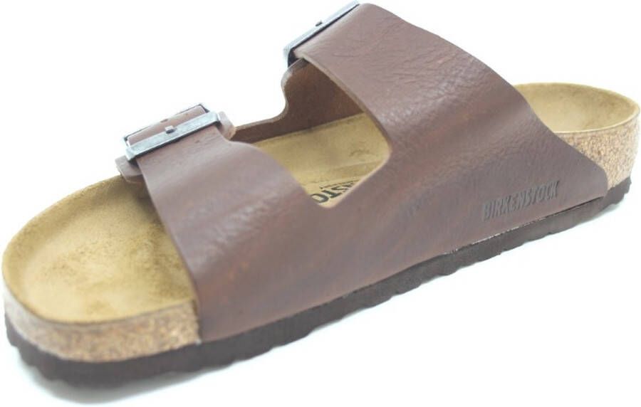 Birkenstock Arizona Heren Slippers Vintage Wood Roast Regular-fit Bruin Leer