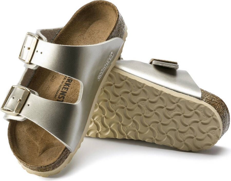 Birkenstock Arizona Kids Slippers Electric Metallic Gold Narrow fit | Goud | Imitatieleer - Foto 7