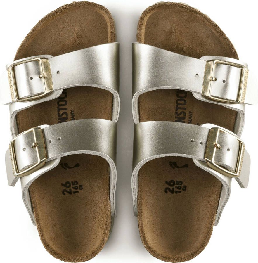 Birkenstock Arizona Kids Slippers Electric Metallic Gold Narrow fit | Goud | Imitatieleer - Foto 8